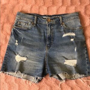 High Waisted Denim Shorts